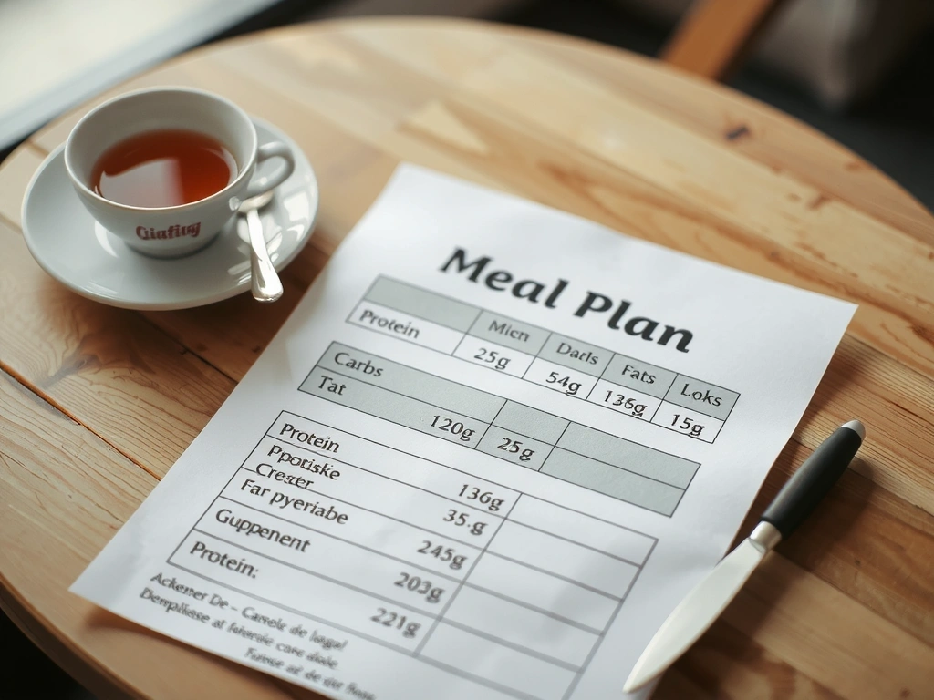 Detaljan plan obroka s makronutrijentima